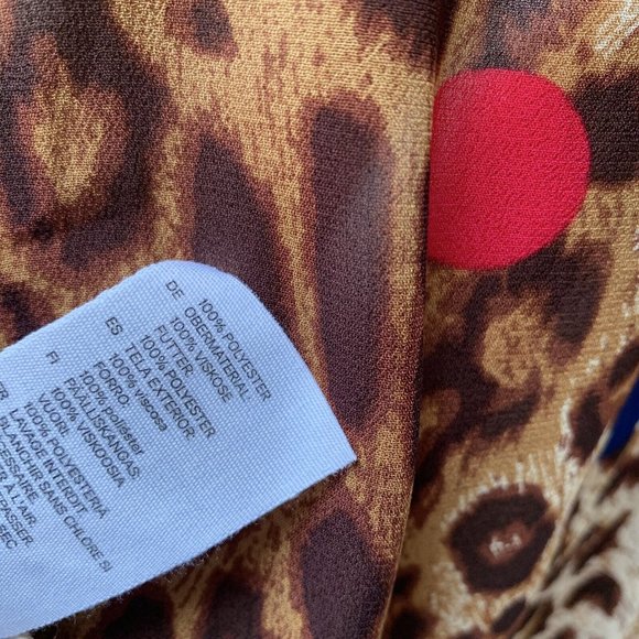 Paris atelier & Other Stories Dress EUR 38 Fits UK 12 Animal Print Sheer & Slip - Picture 13 of 13